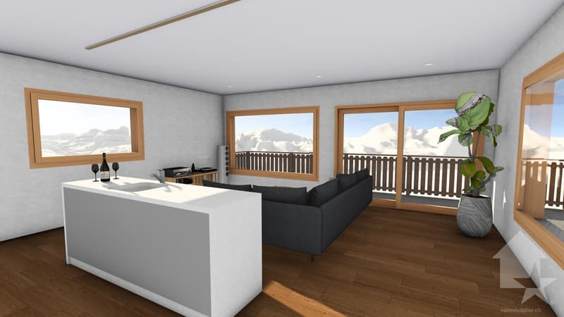 Magnificent 4.5-room chalet with terrace and lawn (4)