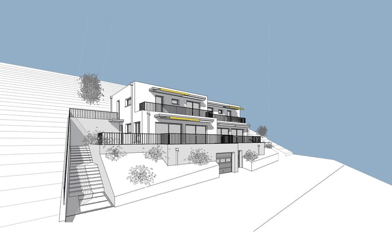 Promotion of 2 semi-detached villas with 4.5 rooms in a quiet area, panoramic view (1)