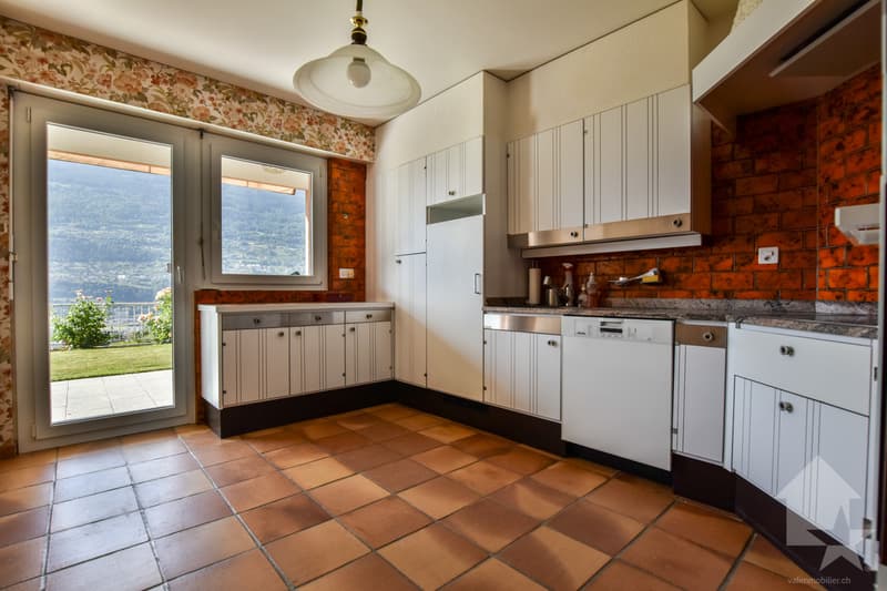 Sion, quartier de Gravelone, jolie maison contiguë (10)