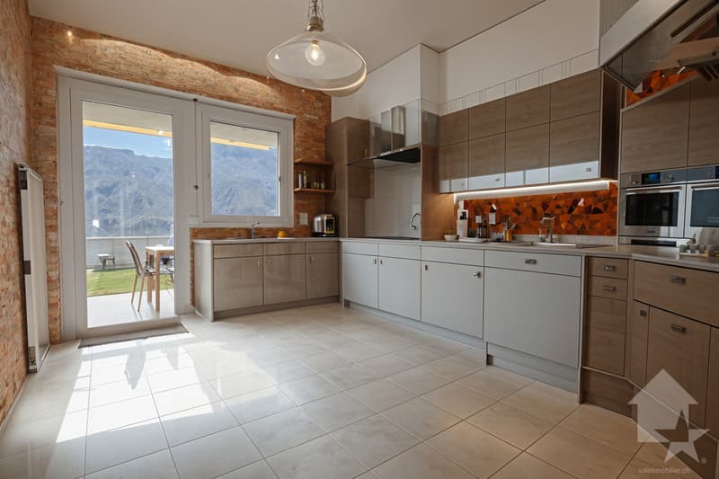 Sion, quartier de Gravelone, jolie maison contiguë (11)