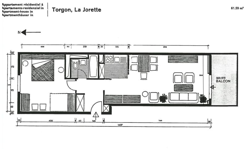 Torgon, superba 2.5 locali appartamento nella residenza "La Jorette" (11)