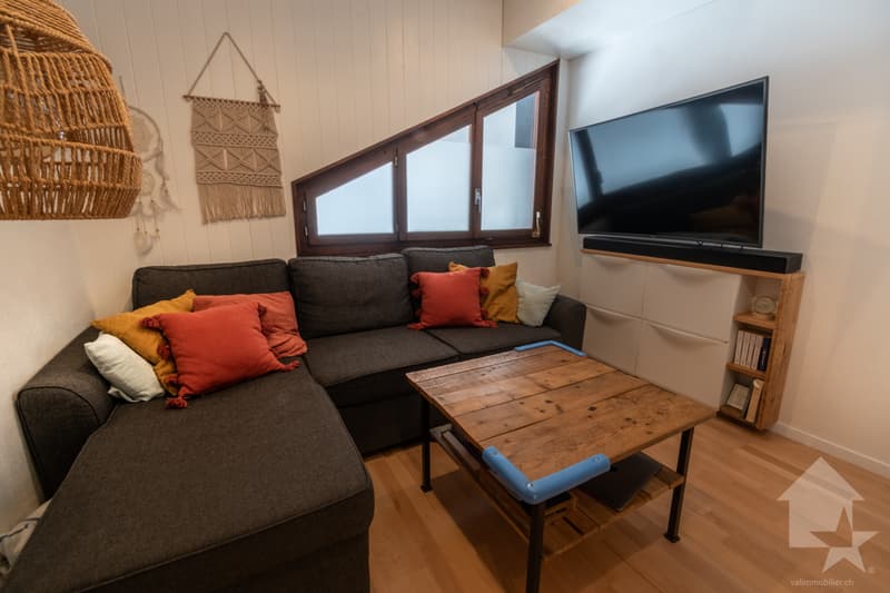 Espace TV à l'étage