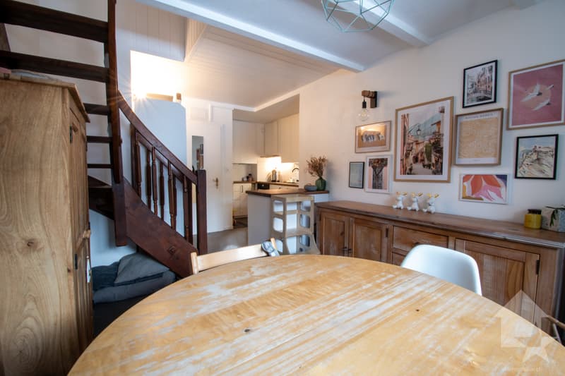 Torgon, renovated 4-room duplex in the Le Cleuset building (1)