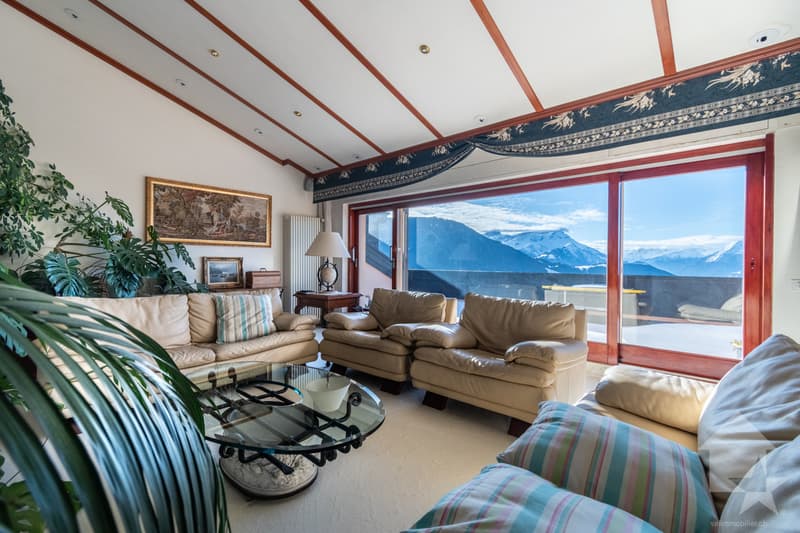 Superbe attique plein sud avec vue imprenable - Leysin centre (5)