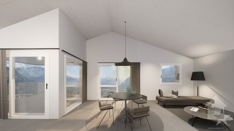 Apartment 4.5 rooms of 133m2 with garden of 176m2 and 2 parking spaces (8)