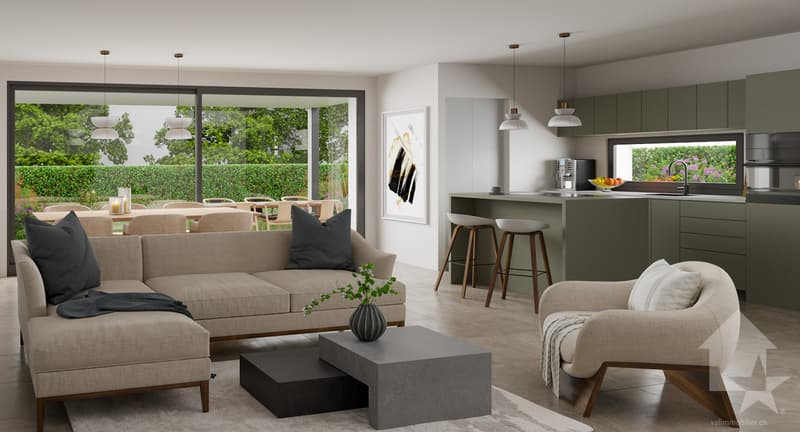 Collombey, nouveau projet d'une villa de 5.5 pièces (3)