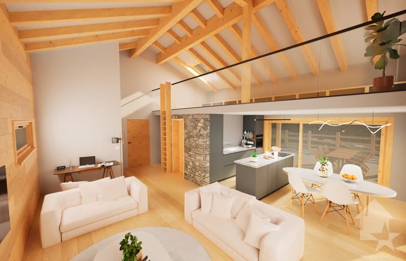 3 exceptional chalets to be built in an eco-district in La Tzoumaz (3)