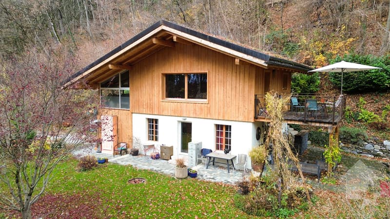 Atypical chalet of 140 m2 on a plot of 19'881 m2 (1)