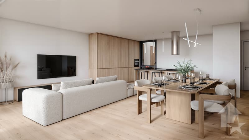 Appartement 3.5 pièces - Lot B2 - Les jardins de Plan-Conthey (8)