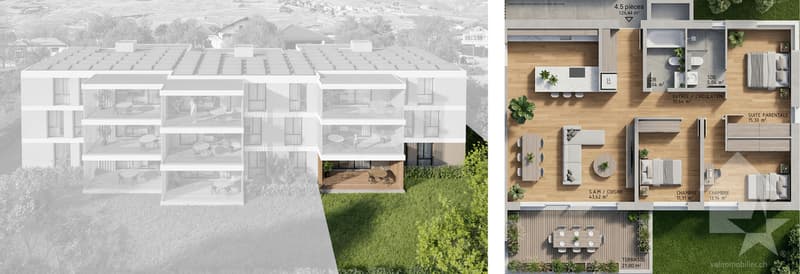 Appartement 4.5 pièces - Lot C1 - Les jardins de Plan-Conthey (12)