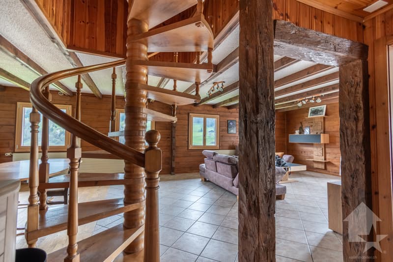 Troistorrents, individual chalet with 6.5 rooms and a view (3)