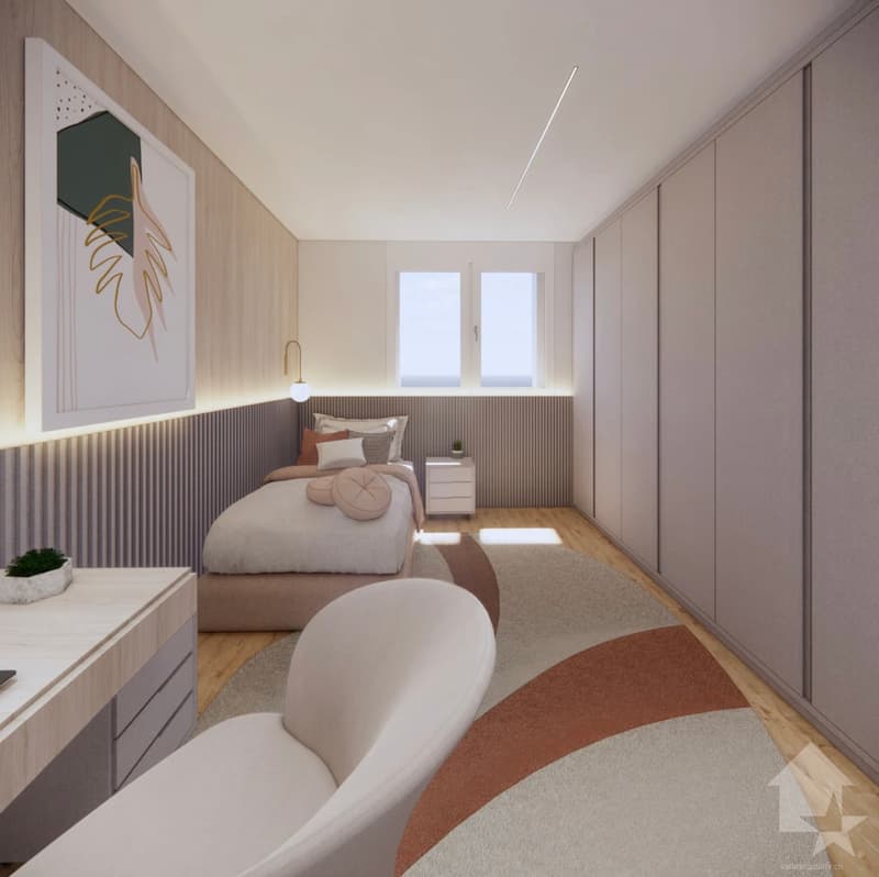 Attic with 4.5 rooms, very well located, with balcony and terrace (8)