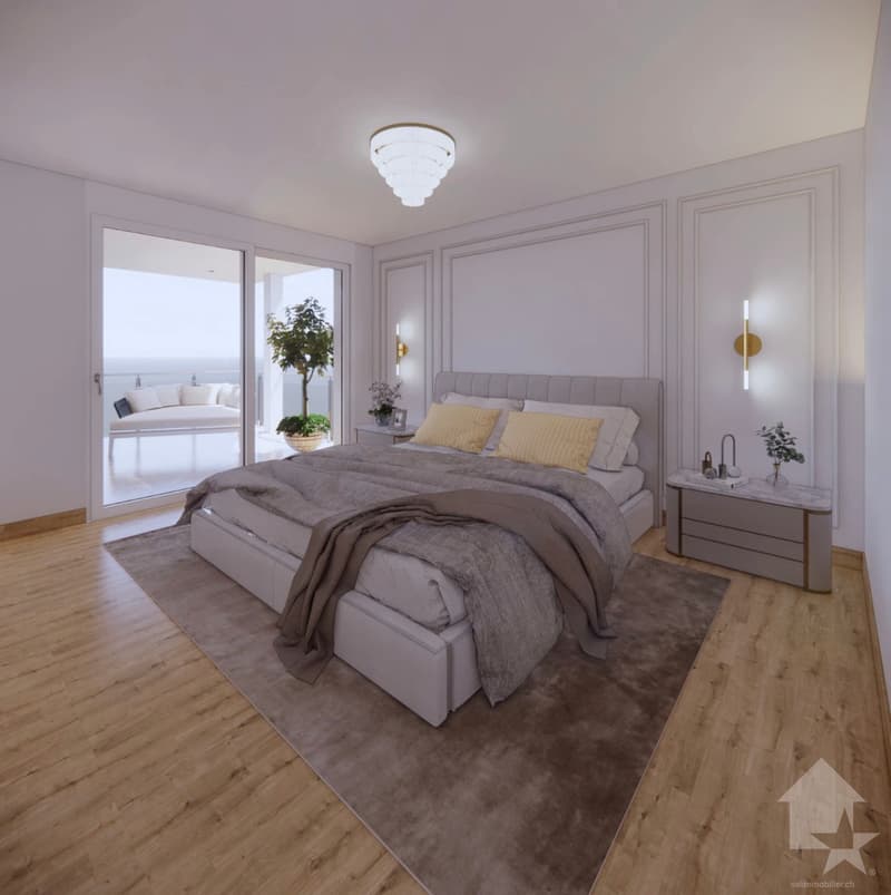 Attic with 4.5 rooms, very well located, with balcony and terrace (13)