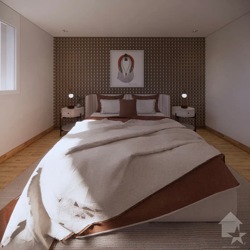 Attic with 4.5 rooms, very well located, with balcony and terrace (12)