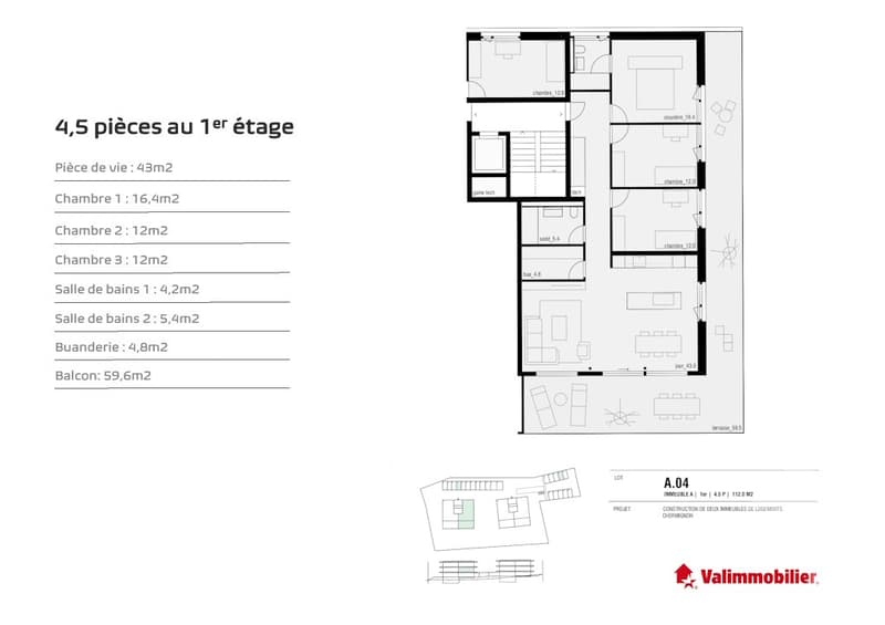Chermignon, 4.5 rooms new on the ground floor (10)