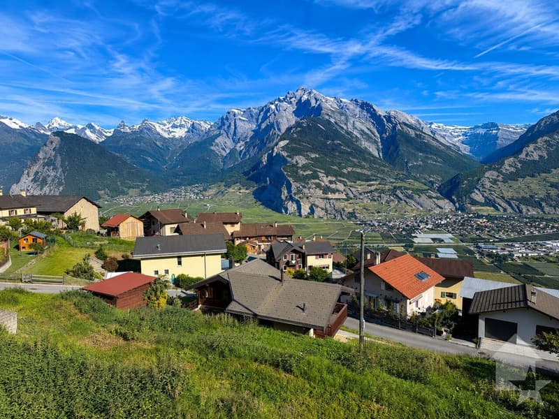 Joli terrain à bâtir avec vue dégagée sur les Alpes (2)