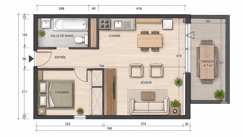 Torgon, 2 pezzi nella residenza "Les Savounettes" (12)