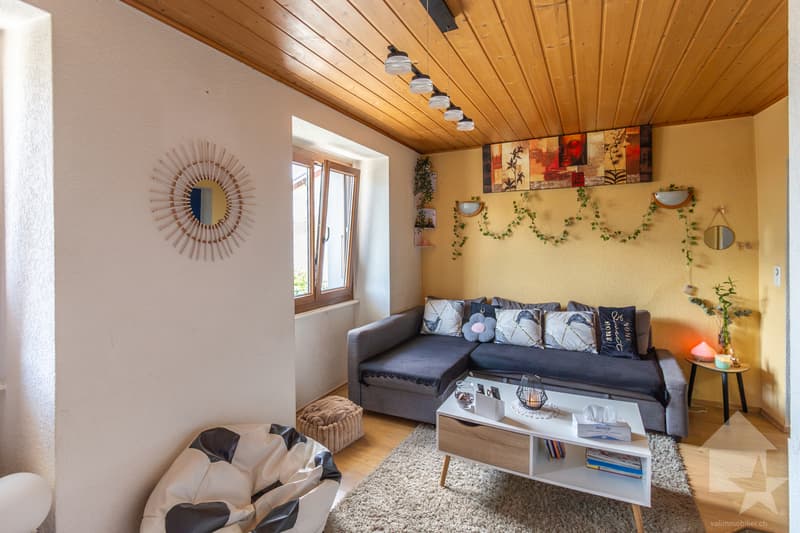 Maison villageoise avec duplex 3.5 pièces de 90 m2 et local commercial (2)