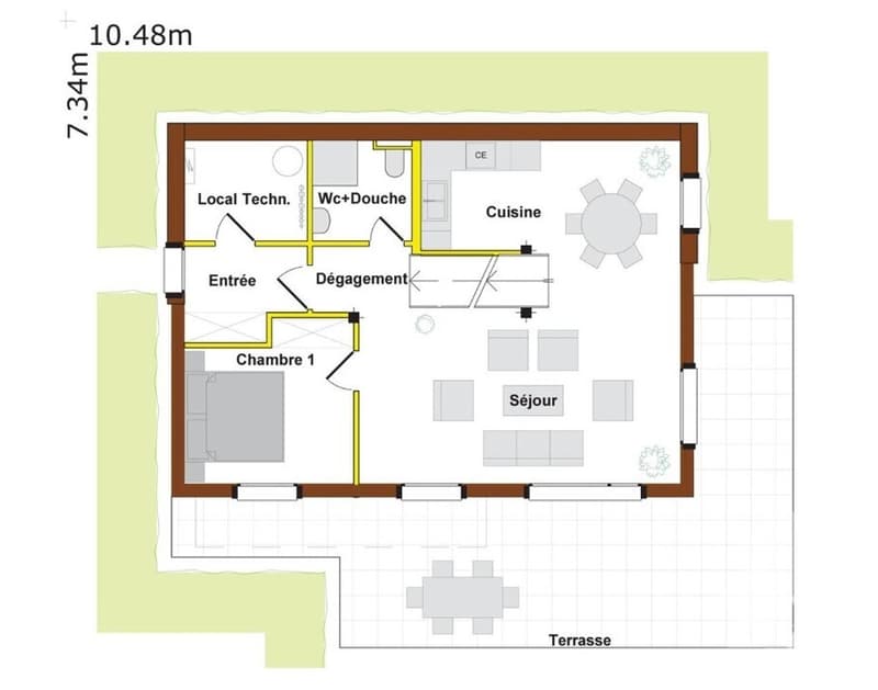 Chalet de 146 m2 à construire sur un terrain de 1000 m2 (9)