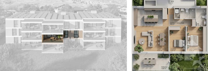 Appartement 3.5 pièces - Lot B2 - Les jardins de Plan-Conthey (11)