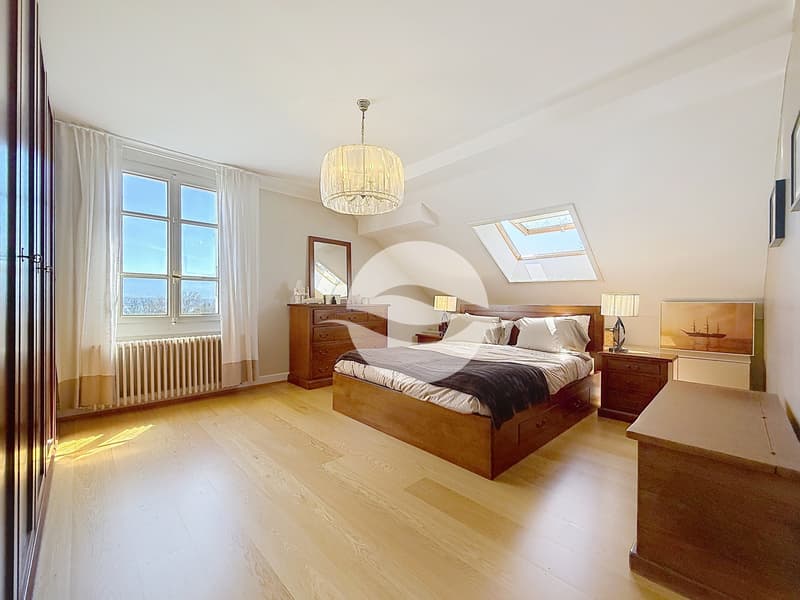 1er : 2ème chambre à coucher Vue lac et Alpes