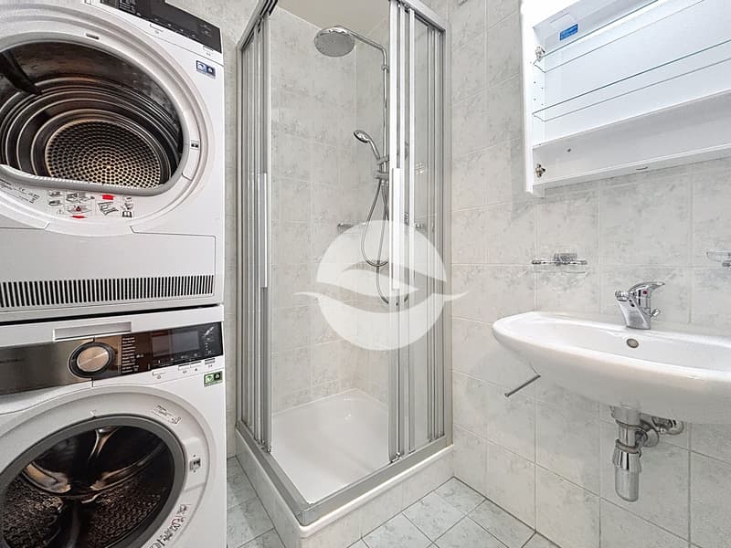 Salle de douche - avec colonne de lavage
