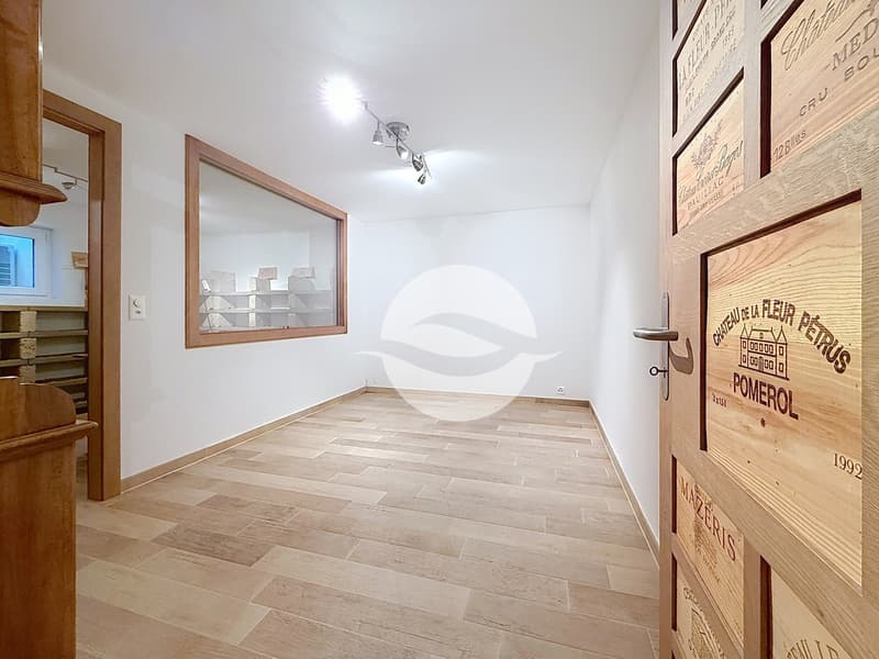 Sous-Sol : Cave à vins avec espace dégustation