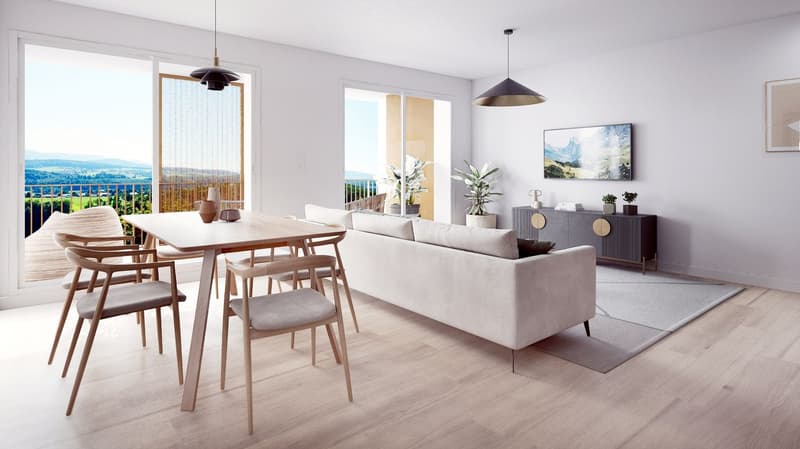 Appartement de 3.5 pièces au rez-de-chaussée - Lot 1 (2)