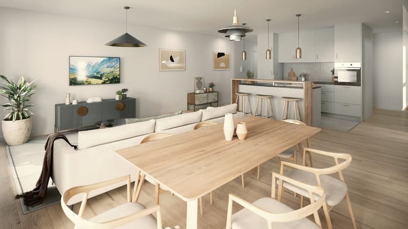 Appartement de 3.5 pièces au rez-de-chaussée - Lot 1 (7)