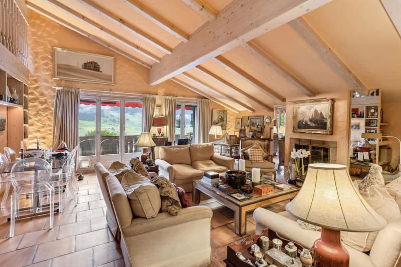 Cozy duplex apartment in Château-d'Oex with fireplace (5)