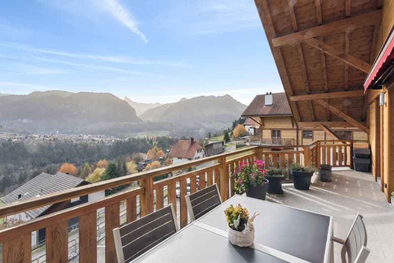 Duplex with breathtaking view of the Jogne Valley (2)