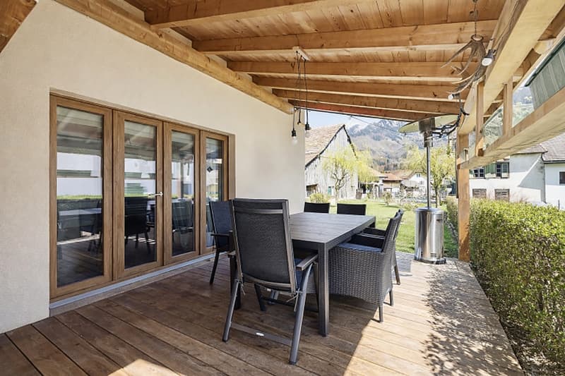 Haus mit bergblick in Enney (3)