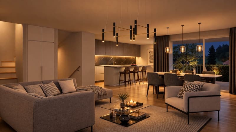 Magnifique triplex contemporain à Corminboeuf (1)