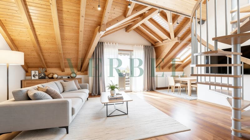 Bel appartement de 4.5 pièces avec vue sur le lac et les Alpes (2)