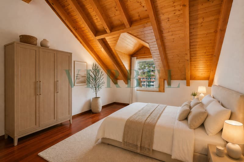 Bel appartement de 4.5 pièces avec vue sur le lac et les Alpes (9)