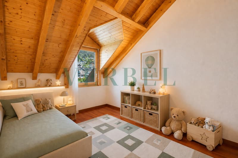Bel appartement de 4.5 pièces avec vue sur le lac et les Alpes (11)