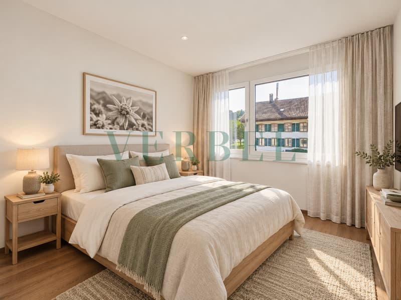 Duplex en attique avec vue exceptionnelle sur lac et montagnes (7)