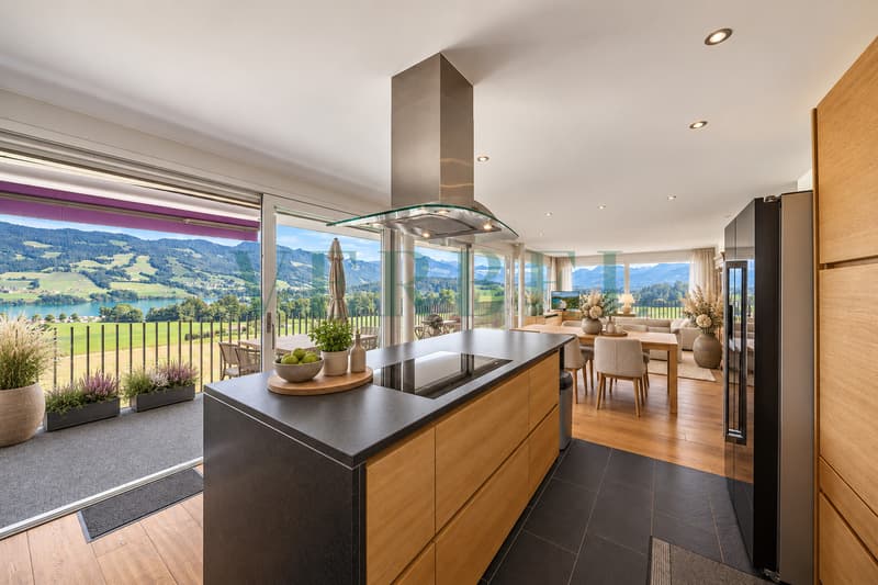 Duplex en attique avec vue exceptionnelle sur lac et montagnes (2)