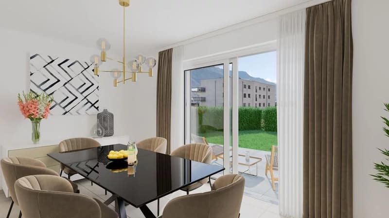 Magnifique appartement de 4.5 pièces au rez-de-chaussée de la nouvelle Résidence Plein-Soleil à Leytron. (2)
