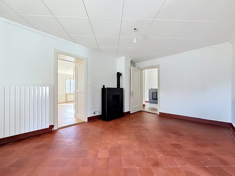 Zu vermieten: 4,5 Zimmer renoviert, 150 m², mit Garten, Garage und Panoramablick (5)