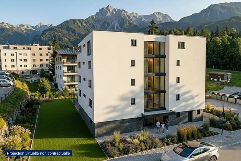 Schöne 3.5 Zimmer mit 13 m² Terrasse in einem neuen kleinen Gebäude in Aproz (6)
