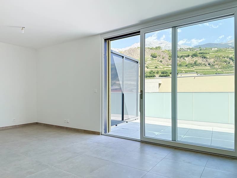 Appartamento mansardato di 2,5 locali con terrazza in affitto a Uvrier (2)