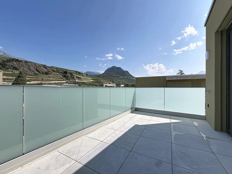 Appartamento mansardato di 2,5 locali con terrazza in affitto a Uvrier (7)