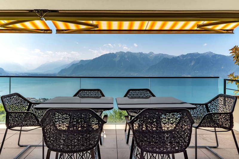Unique appartement de 2.5 pièces avec vue panoramique sur le lac à vendre au Mont-Pèlerin (2)