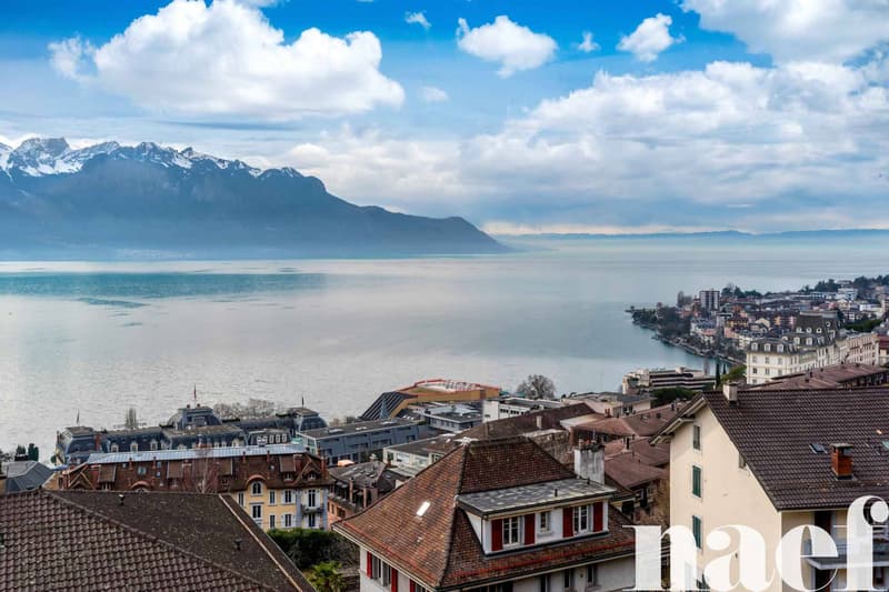 Bello appartamento di 4.5 locali con vista mozzafiato sul lago in vendita a Montreux (3)