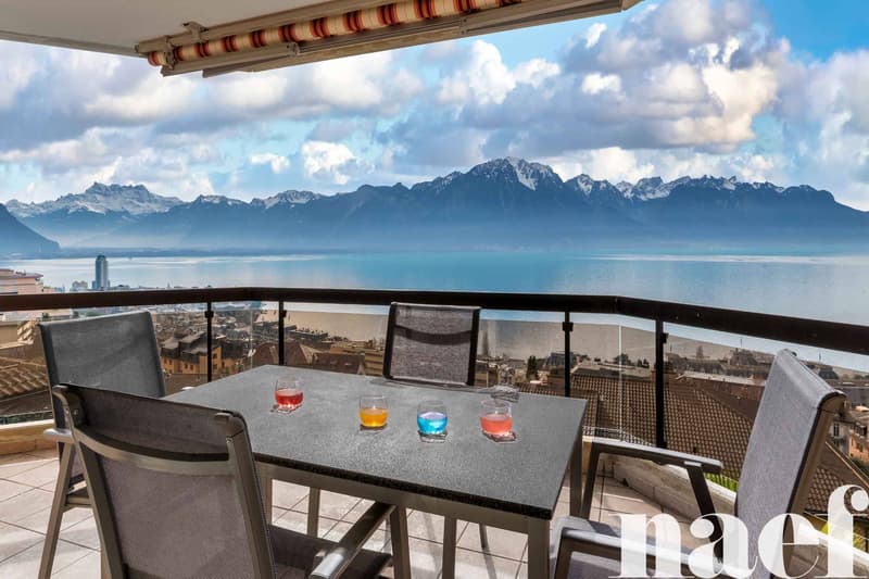 Bello appartamento di 4.5 locali con vista mozzafiato sul lago in vendita a Montreux (6)