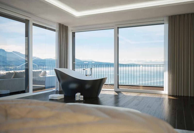 Lussuoso appartamento nuovo di 5.5 locali con piscina privata in vendita a Chexbres (9)