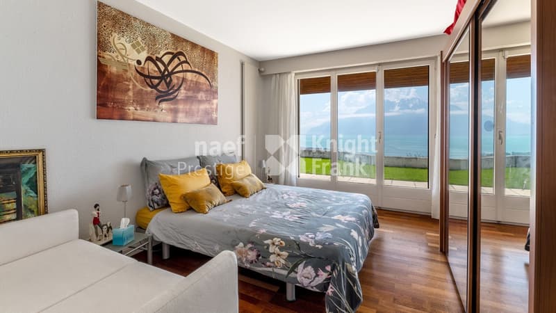 Proprietà di architetto di 7,5 locali con vista panoramica sul lago e sul vigneto in vendita a Corseaux (11)