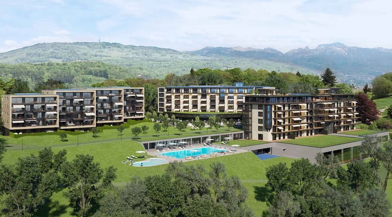 New 3.5-room apartment on the 4th floor with balcony for sale in Chexbres (4)