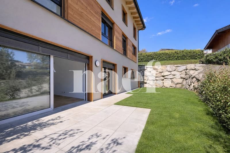 Superbo appartamento nuovo di 3.5 locali con grande terrazza e giardino privato in vendita ad Arbaz (1)